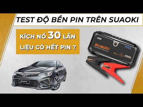 Khởi động ô tô cả trăm lần với bộ kích nổ ô tô Suaoki