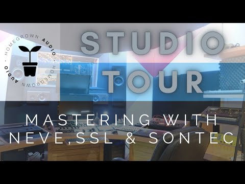 Studio Tour: Mastering with NEVE SSL & SONTEC. Quick Visit to Homegrown Audio.