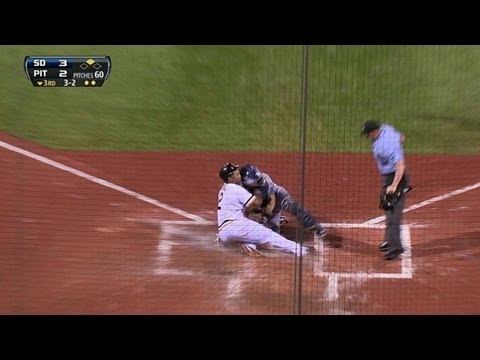 SD@PIT: Cedeno recovers to nab Byrd at the plate