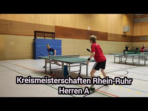 Kreismeisterschaften Rhein-Ruhr im WTTV - Lars Kriegel vs. Lars Stoeber - Glanti vs. lange Noppe