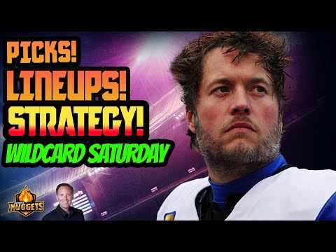 WILDCARD SATURDAY DraftKings Advice & Lineups!  NFL DFS 2-GAME SLATE Picks You Can't Miss!