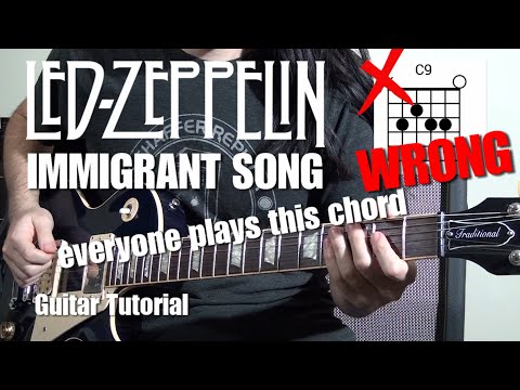 Guitar Tutorial - "Immigrant Song" (Led Zeppelin) With Tabs (LIVE fills included)