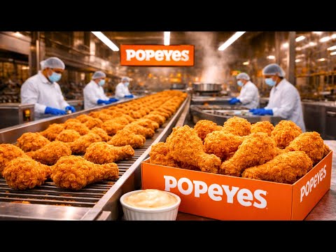 Inside The Factory That Makes Popeyes Chicken