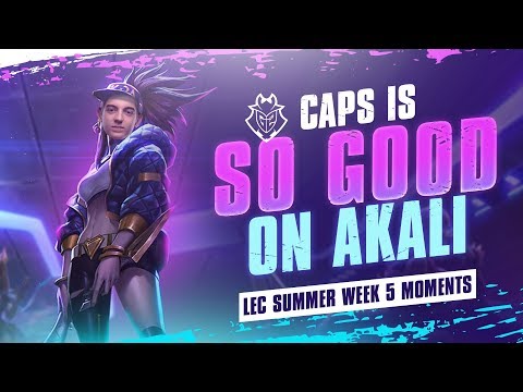 Caps Is So Good On Akali | LEC Summer 2019 Week 5 Moments