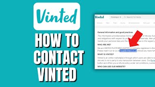 How To Contact Vinted Team Support Directly On App About An Issue For Help ( UK Or Another Country)