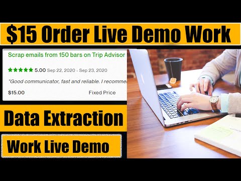 Data Extraction VA Course class 5 | Data Extraction Demo Live Project | Fiverr| Upwork| Freelancer