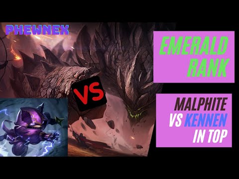 WILDRIFT | TOP MALPHITE VS KENNEN IN EMERALD RANK