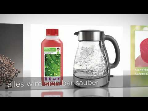 Entkalken mit dem Entkalker für Kaffeemaschinen von AmbiClean hergestellt in D
