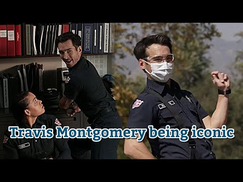 Travis Montgomery Being Iconic for 4 minutes and 44 seconds gay | Station 19