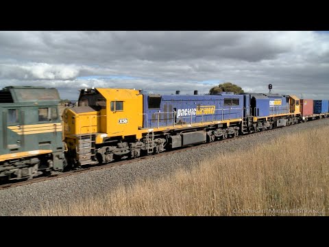 Pacific National 7902V Mildura Container Train (21/4/2021) - PoathTV Australian Railways