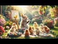 Easter Bunny Rabbits Chicks and Baskets - Relaxing Jazz Music for Work Study or Cleaning