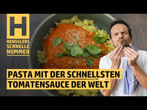 Quick pasta with the world's fastest tomato sauce - recipe by Steffen Henssler