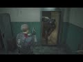 Resident Evil 2 REmake Mr X Pokes His Head Into Save Room Safe Room