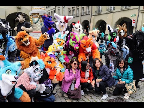 Swissfurs Public Fursuiting Fun in Bern 03/2024