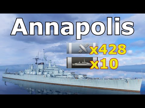 World of WarShips Annapolis - 5 Kills 338K Damage