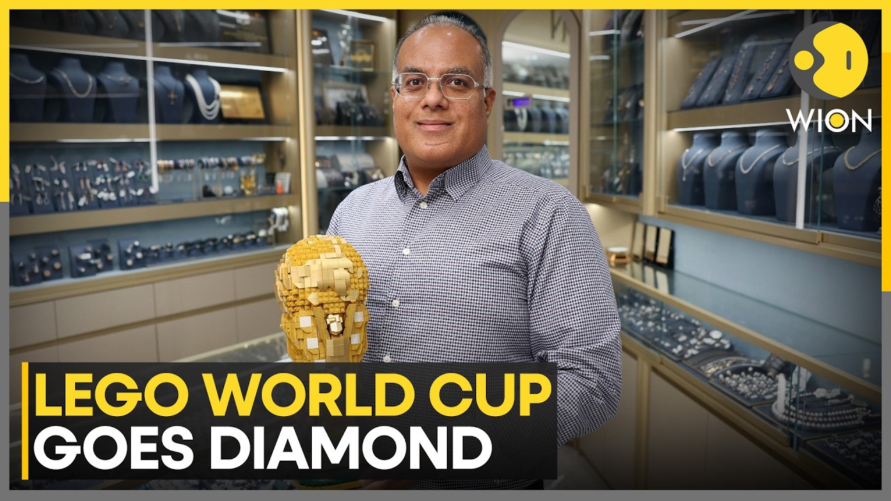 Dubai Creator Builds Diamond-Studded Lego World Cup Trophy Replica