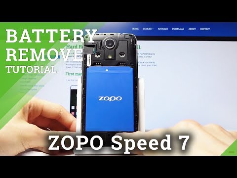 How to Remove Battery in ZOPO Speed 7 - Open Back Cover