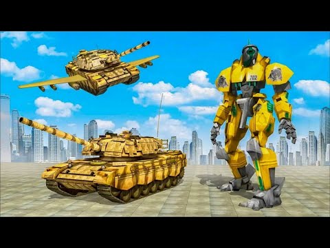 US Army Flying Robo Tank War Destroyer Robot - Android Gameplay