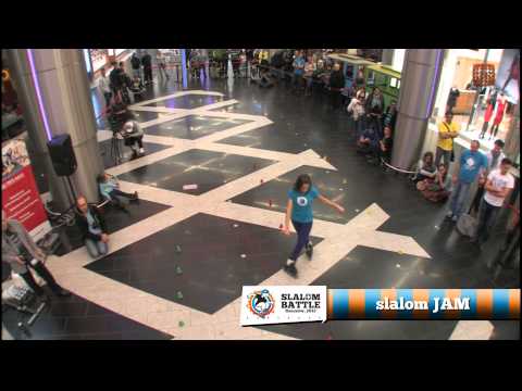 Rzeszów Slalom Battle 2012 - Slalom Jam - Dziama Magdalena i Czapla Justyna