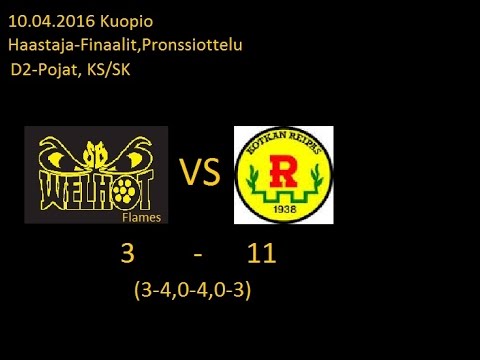 kooste 10.04.2016 Kuopio,(D2) HFIN SB Welhot Flames - KoRe 3-11(3-4,0-4,0-3)