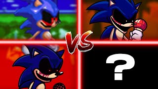 FNF’: Vs Sonic.exe – Comparison Of 4 Fanmade On Too Slow Encore (fanmade vs fanmade vs…)