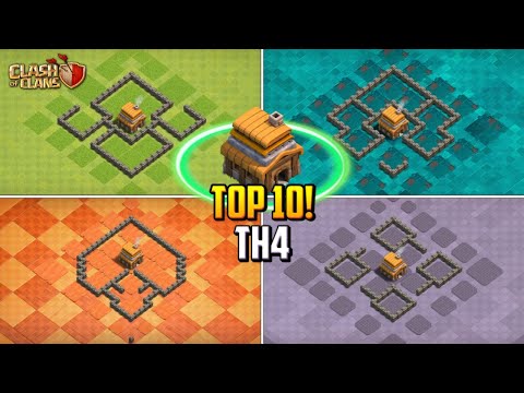 BEST! Town Hall 4 (TH4) Farming/War/Trophy/Pushing Base Layout + Copy Link 2024 | Clash of Clans