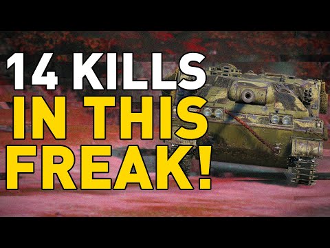14 KILLS IN THIS FREAK!?! World of Tanks