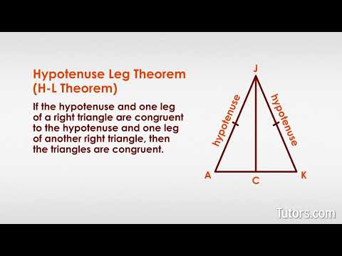 The HL (Hypotenuse Leg) Theorem - Video & Examples