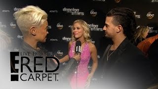 Paige VanZant Dances Without Injured Mark Ballas | Live from the Red Carpet | E! News