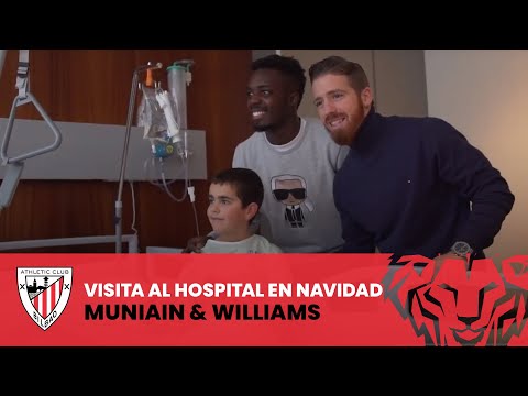 Imagen de portada del video Visita al hospital en Navidad del Athletic Club | Muniain & Williams | Ospitalera bisita Gabonetan