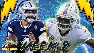 Week8 Takeaways: Shockers, Snoozers, Wild Stats! | BOLT BROS | NFL #reaction #review #news