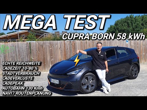 CUPRA BORN 58 kWh Mega Test!  Echte Reichweite Verbrauch und  mehr. #cupraborn #elektroauto