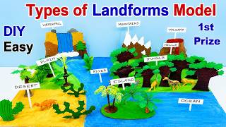 landform model making using cardboard