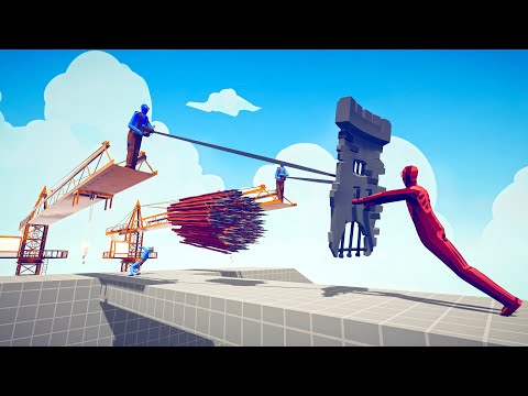 2 RURAL HARPOONS and GOD SPEAR THROWER vs EVERY UNIT | TABS - Totally Accurate Battle Simulator