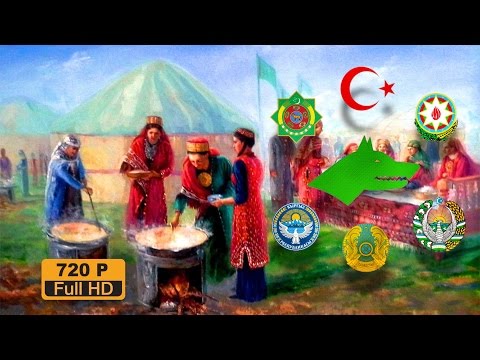 Anayurt marşı (Turan marşı): "Özbek, Türkmen, Uygur, Tatar, Azer bir boydur"