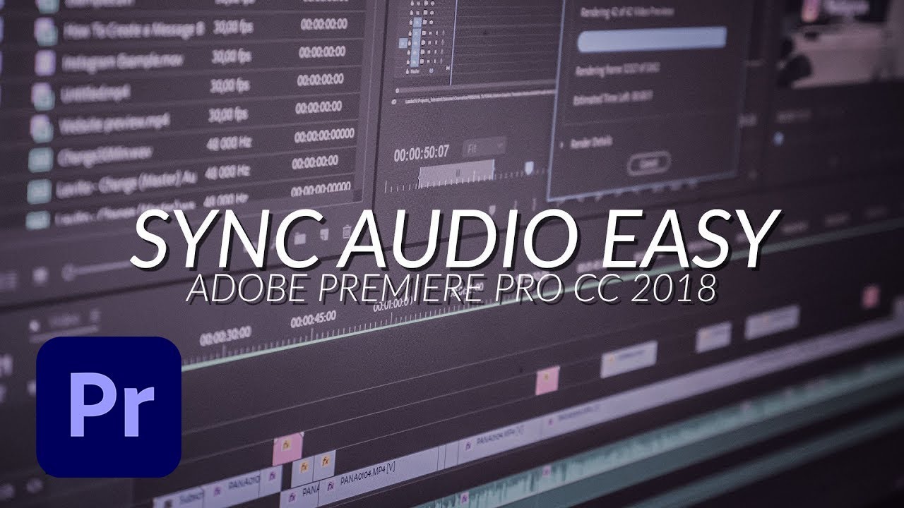 Sync/Replace Audio with Video in Adobe Premiere Pro