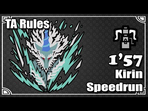 MHW PC - ★8 Lightning Strikes Twice | Kirin HBG Speedrun (TA Rules) [1'57'91]