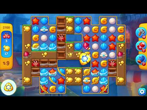 Fishdom Level 2766 in 18 moves