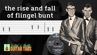 The Rise and Fall of Flingel Bunt Guitar Tab (The Shadows)