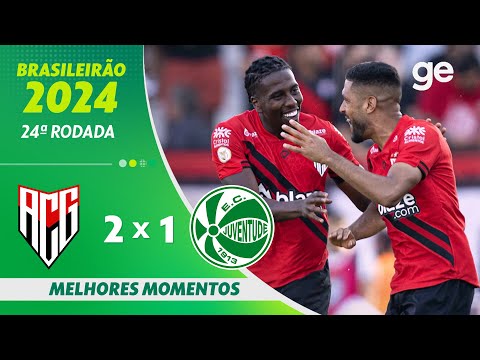 Gols e lances de Atlético-GO x Juventude-RS