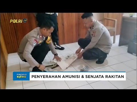SATGAS MADAGO RAYA TERIMA PULUHAN AMUNISI &amp; SENJATA RAKITAN YANG DISERAHKAN WARGA POSO PESISIR