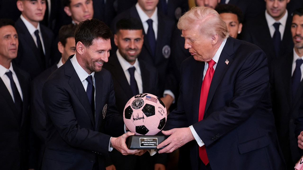 President Trump compared Lionel Messi and Pelé ! 🇺🇸⚽