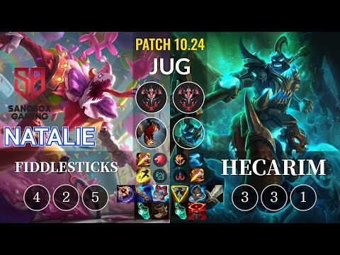 SB Natalie Fiddlesticks vs Hecarim Jungle - KR Patch 10.24