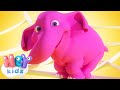 The Elephant song 🐘 One Elephant Went Out To Play | HeyKids - Nursery Rhymes