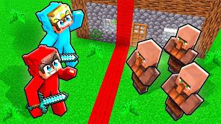 Download lagu Villagers SPLIT the VILLAGE IN HALF in Minecraft! mp3