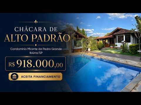 Casa de Campo em Ibiúna por R$ 918 mil - Chácara em Condomínio Fechado.