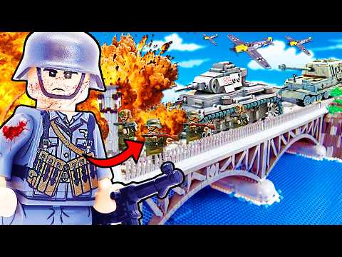 I built a BRIDGE BATTLE in LEGO WW2...