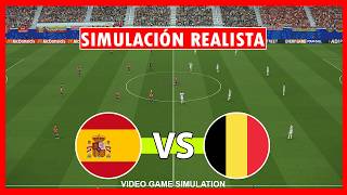 🔴EN VIVO: ESPAÑA VS. BÉLGICA | MUNDIAL 2026 | CUARTOS DE FINAL | VIDEOJUEGO SIMULACIÓN