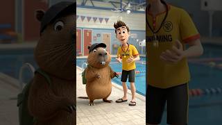 FIZERAM a CAPIVARA fofa FICAR PRESA dentro da PISCINA ! 😥