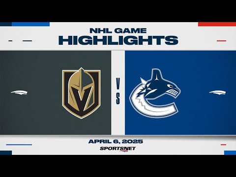 NHL Highlights | Golden Knights vs. Canucks - April 6, 2025
